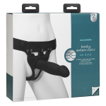 Мужской полый страпон с удобным креплением Doc Johnson Body Extensions BE Bold Black 800-08-BX