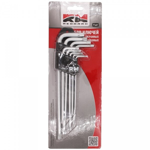 Набор шестигранников (9 предм.) TORX длин. (RedMark)