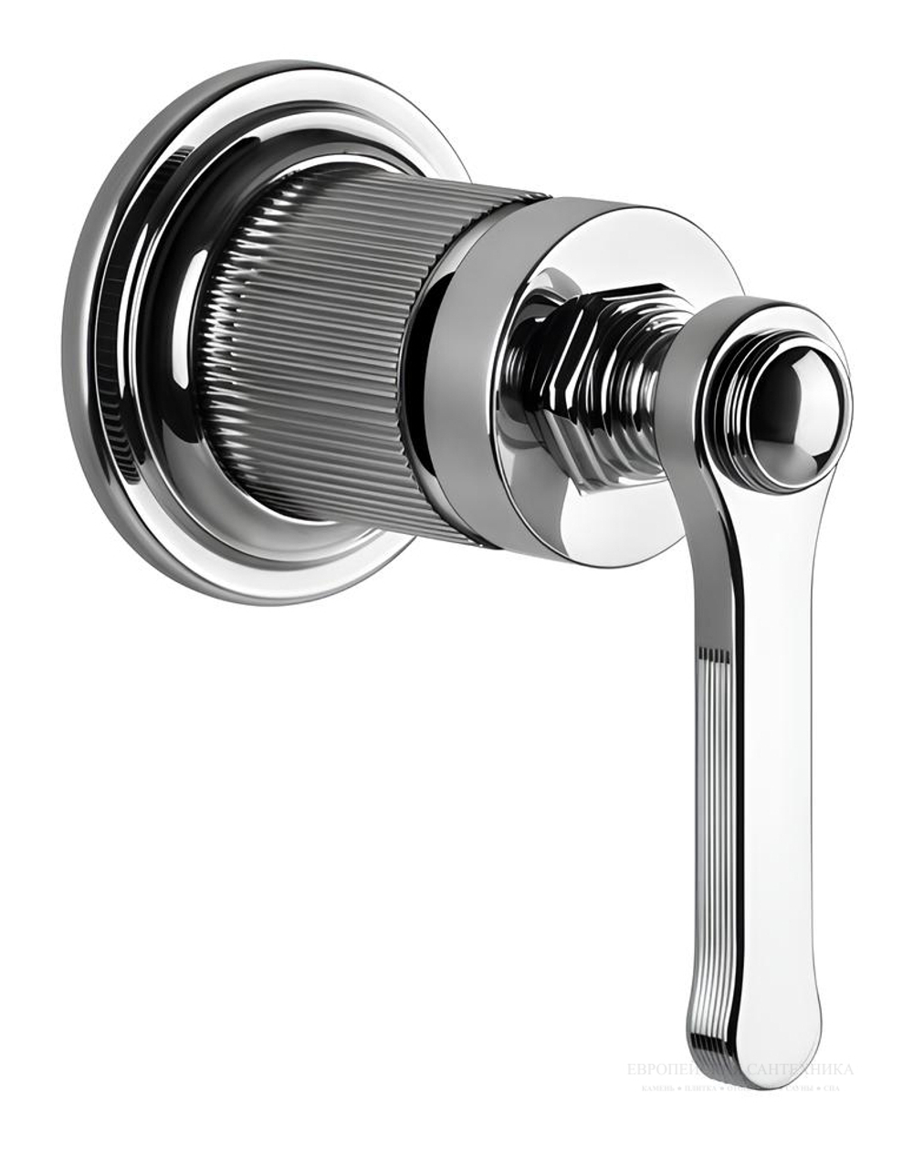 Смеситель Gessi Venti20, настенный, на 1 выход, встраиваемый, цвет Chrome