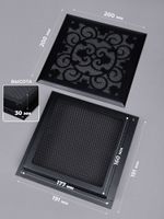 Решетка вентиляционная для камина 200х200 Черный