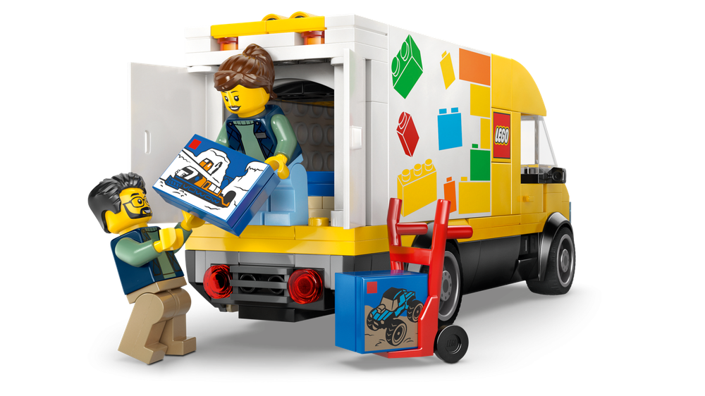 Конструктор Лего Сити Фургон LEGO 60500 | LEGO City The LEGO Van фирменный грузовой фургон для доставки  276 деталей 6+