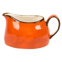 Соусник 200 мл 12*5,8 см с ручкой фарфор Orange Sky Fusion P.L. Proff Cuisine [1]
