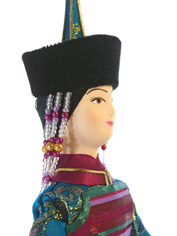 Кукла коллекционная Тувинский женский костюм