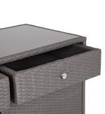 "Мальта" тумба плетеная из искусственного ротанга, цвет графит