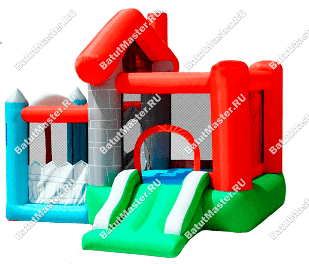 Детский надувной батут "Домик в деревне" 3.5*2.5*2.2 м