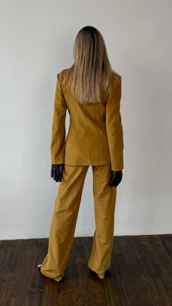 Брюки вельветовые охра