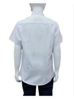 Рубашка с короткими рукавами, воротник стойка