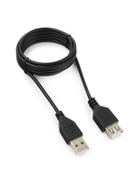 Гарнизон Удлинитель кабеля USB 2.0 Type-A/USB 2.0 Type-A, 1.8 м, черный