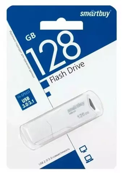 128GB USB Smartbuy Clue White