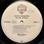 David Sanborn - As We Speak (Германия 1982г.)