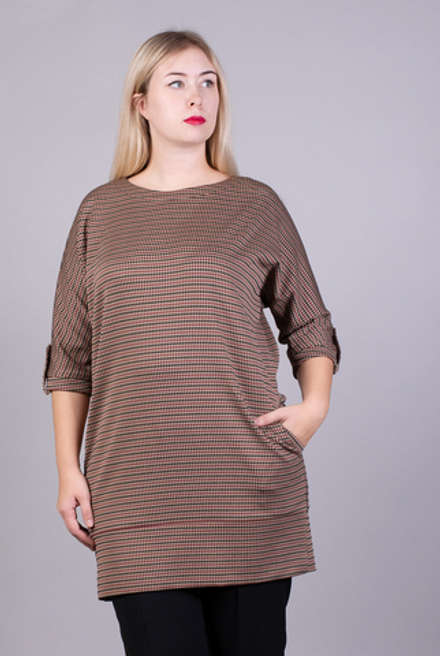 Трикотажная туника 1441Л, жаккард #201Ж201441Л