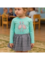 Платье для девочки фламинго.