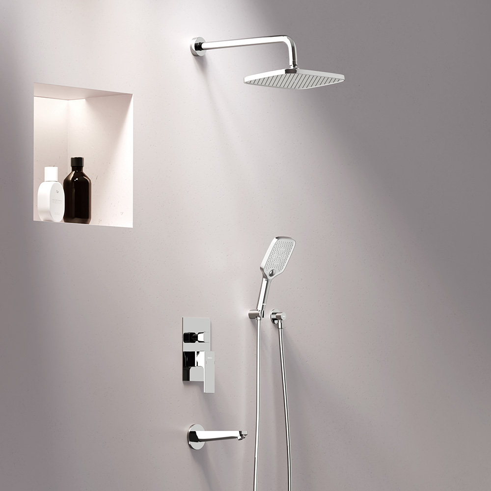 Встраиваемая душевая система со смесителем и изливом Damixa Gala 953510000