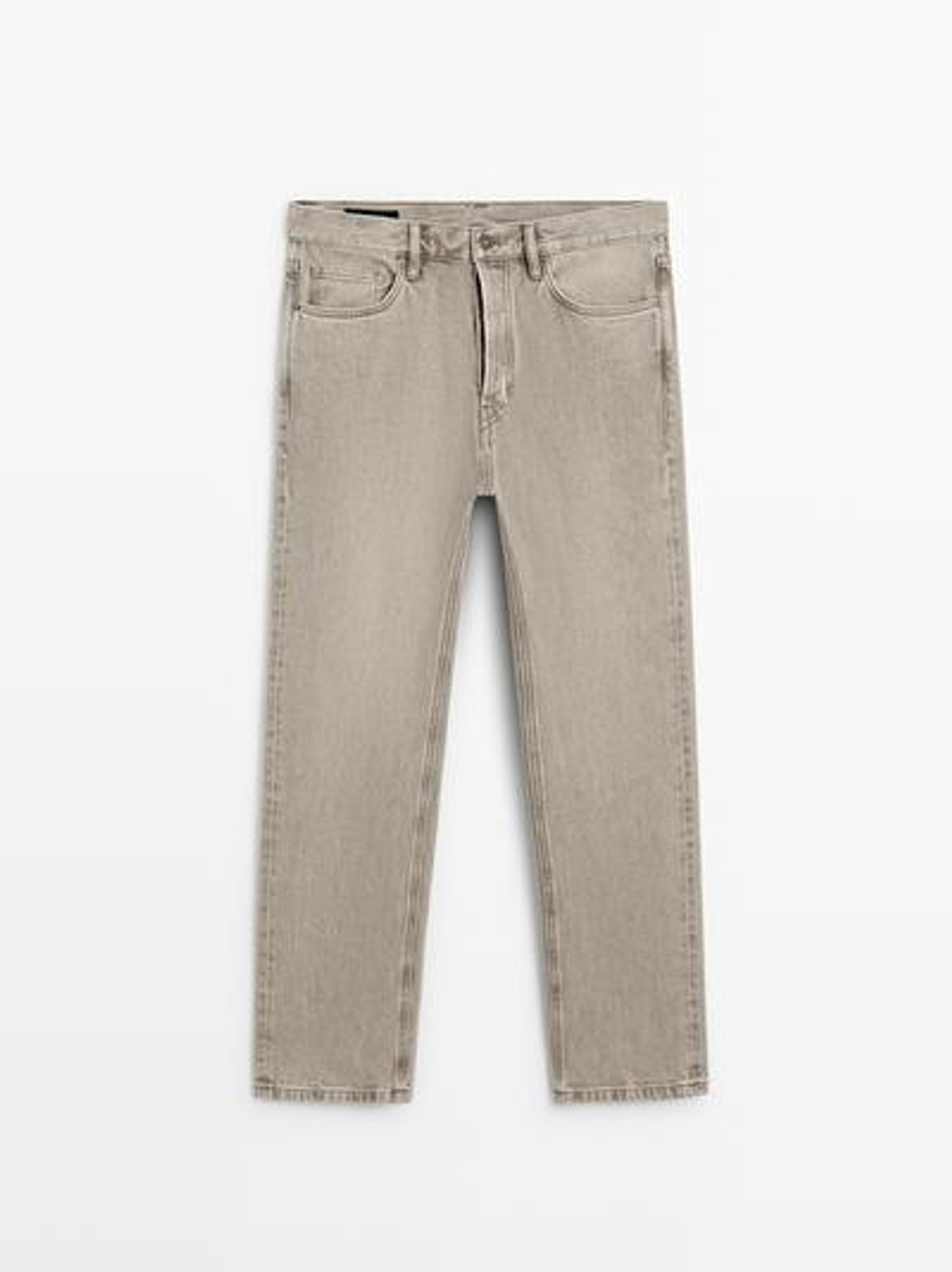 Massimo Dutti Джинсы прямого кроя, серо-зеленый