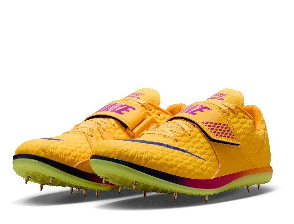 Шиповки беговые Nike High Jump Elite U Желто-Синий