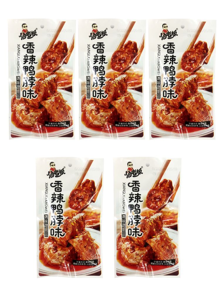 Снеки соевые Острые утиные шейки Xianglayabowey 18 г x 5 шт