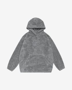Худи Sherpa серый