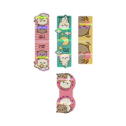 Закладки магнитные для книг "Cute kittens", 4шт., ламинация с блестками, MESHU