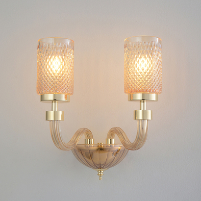 Настенный светильник Crystal Lux SILVESTRO AP2 AMBER