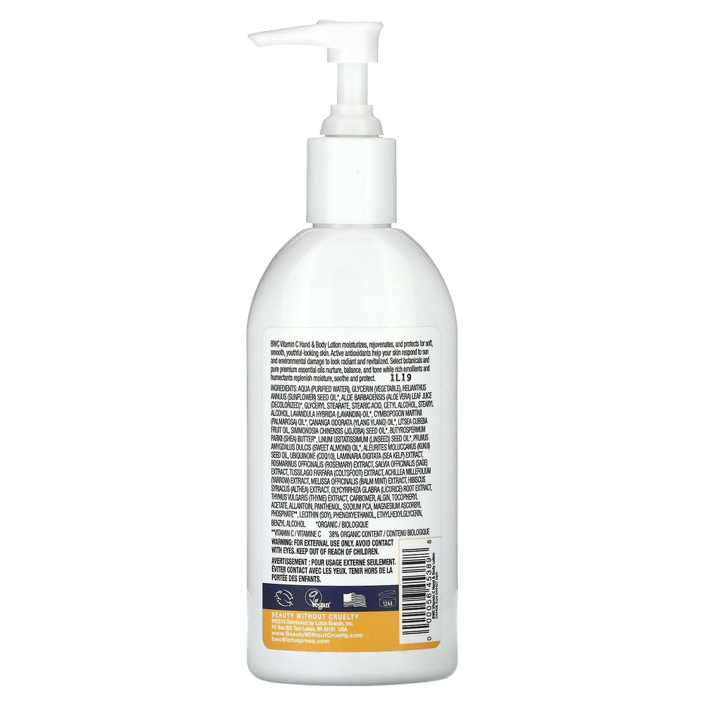 Beauty Without Cruelty, Лосьон для рук и тела, витамин C с коэнзимом Q10, 250 мл (8,5 жидк. унц.)