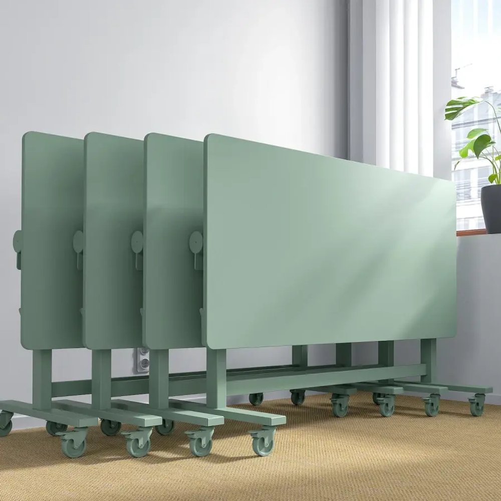 Стол складной на колесах - IKEA MITTZON/МИТТЗОН ИКЕА