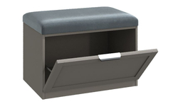 Тумба-обувница Нордик в прихожую 68х45х48, серо-коричневая