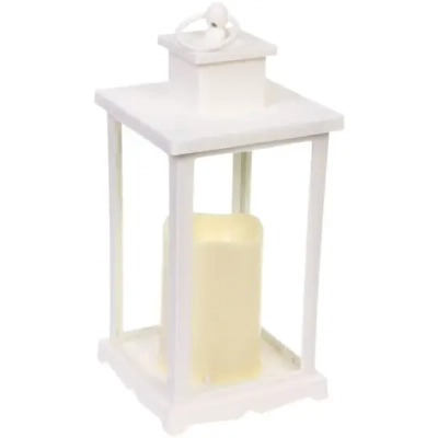 Сувенир с подсветкой «Волшебная свеча» 13*13*29 см (работает от 3*ААА), Белый