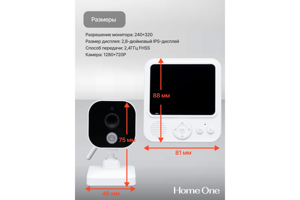 Видеоняня с монитором Baby born Home One