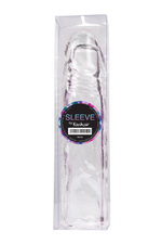 Увеличивающая насадка с дополнительной стимуляцией Kanikule - 17 см. (Цвет: прозрачный)