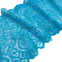 Кружево эластичное голубое 17 см