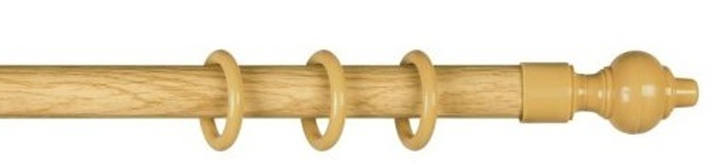 Карниз КАНТРИ + У шина 1,6  м ЯСНЫЙ ДУБ