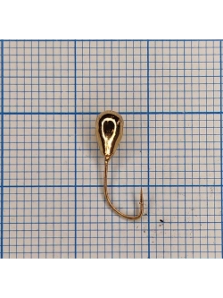 Мормышка вольфрамовая Капля-спорт с отверстием