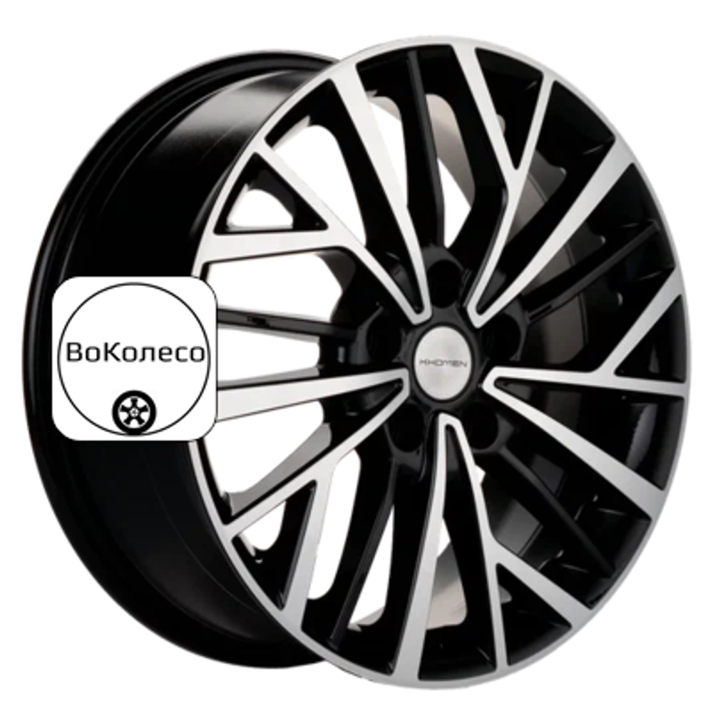 7x17/5x114,3 ET40 D66,1 KHW1717 (Qashqai) Black-FP Khomen Wheels