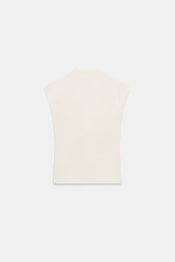 ZARA ЭЛАСТИЧНЫЙ ТОП С ЗАСТЕЖКАМИ-ТОГГЛ, СВЕТЛО-ЖЕЛТЫЙ