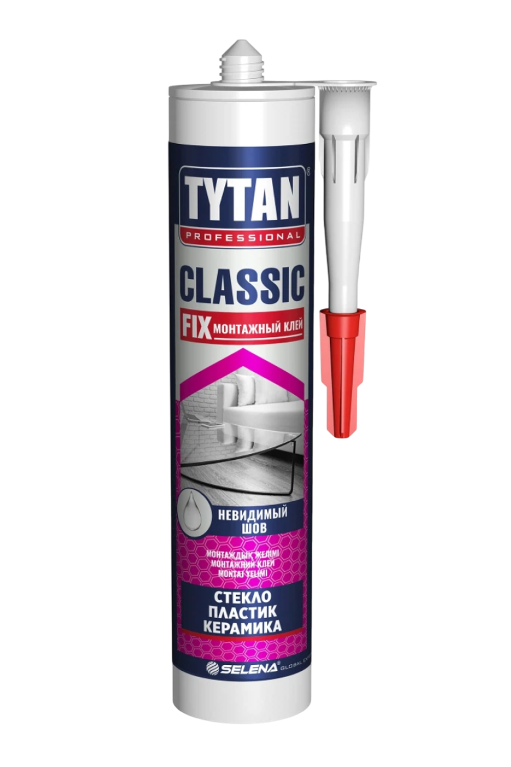 Клей монтажный "Classic FIX" рзрачный 310мл. "TYTAN PROFESSIONAL"