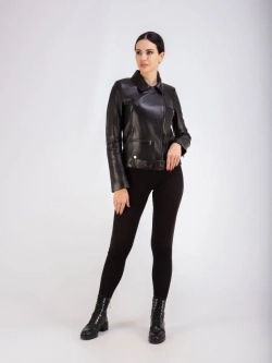 Косуха женская кожаная натуральная куртка Турция