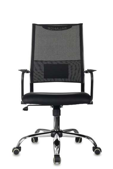 Кресло руководителя Бюрократ CH Balance SL черный Elastic-102 сетка/ткань крестов. металл хром