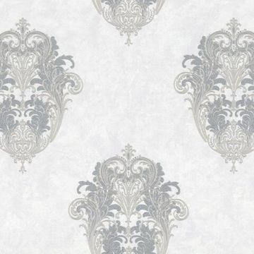 Обои 1,06х10м Prince флиз.осн  горяч.тиснение 9116-21 крем.