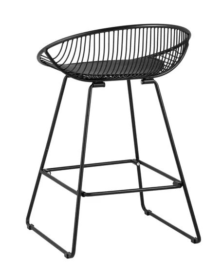 Полубарный стул Ufo черный