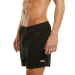 Комплект из 2 мужских трусов-шортов: чёрных и белых в полоску (Размер: S) (Цвет: черный с белым)