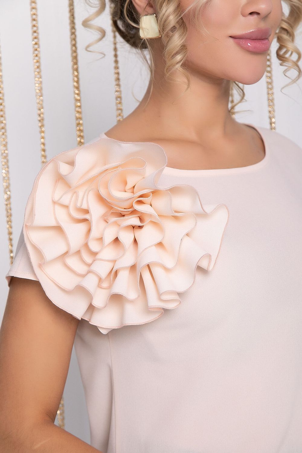 Блуза Розали (персик) Б12146-41 LT Collection