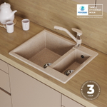 Мойка POLYGRAN BRIG-620 песочный № 302