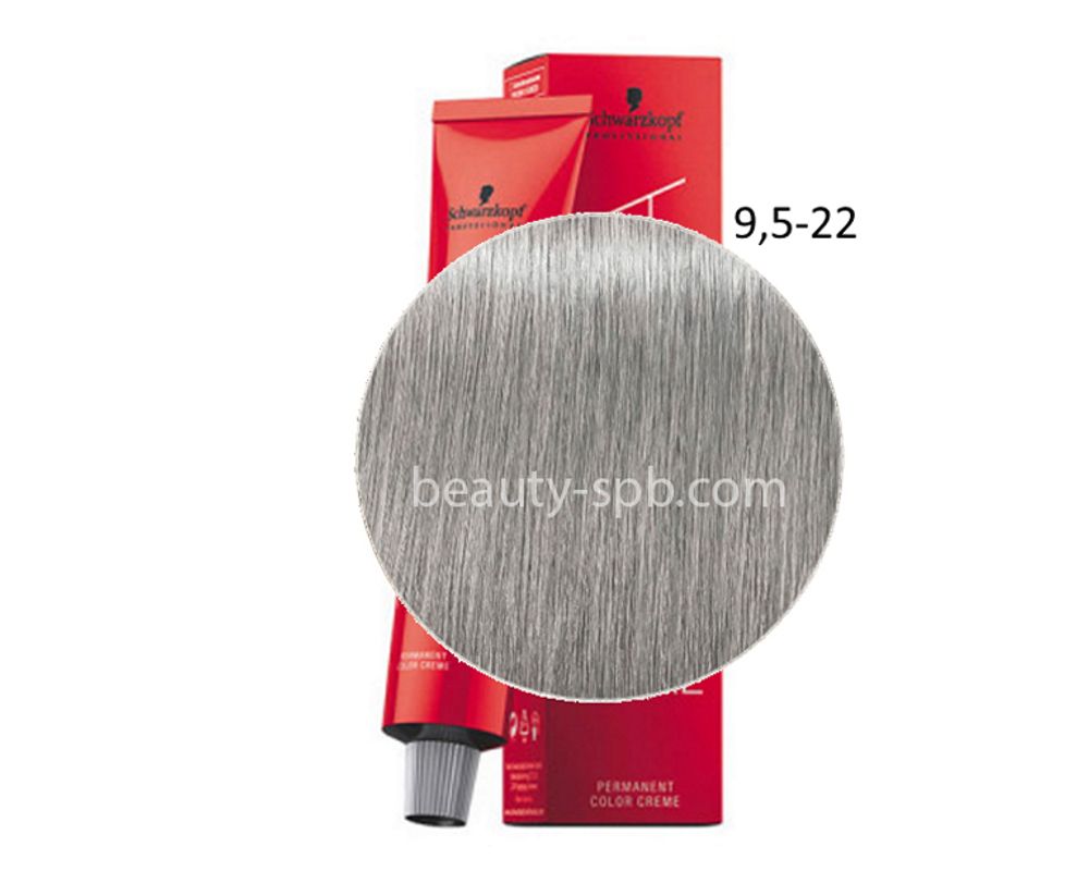 Schwarzkopf Professional Igora Royal - Краска для волос цвет 9,5-22 Светлый блондин пастельный пепельный экстра 60 мл