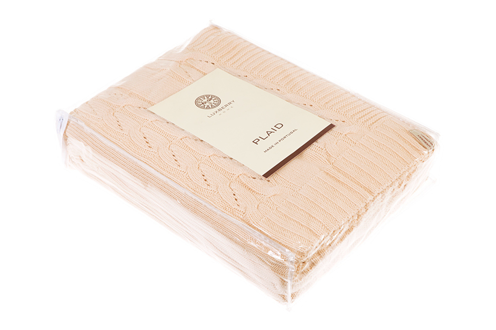 Элитный плед Lux 37 персиковый мусс от Luxberry Португалия