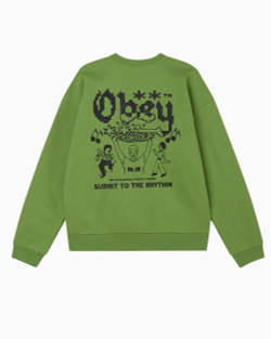 Толстовка Obey Submit Extra Heavy Crew