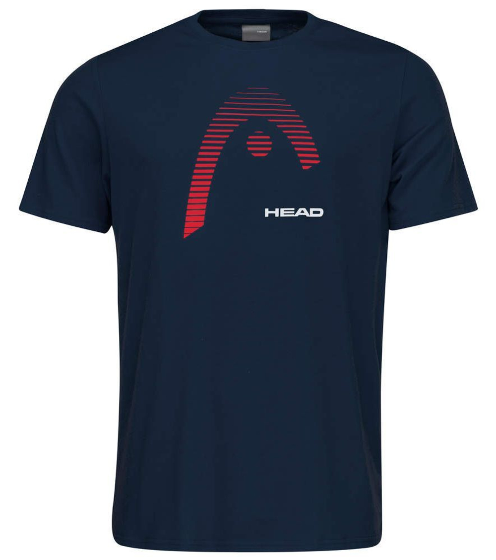 Мужская теннисная футболка Head Club Carl T-Shirt M - dark blue/red