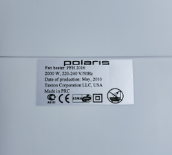 Тепловентилятор Polaris PFH 2016