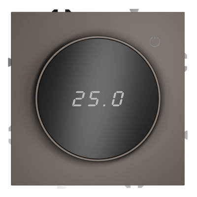 Терморегулятор электронный VOLTUM S70 с индикацией и датчиком, для теплого пола, (капучино)