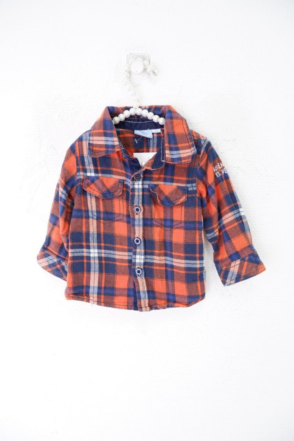 Рубашка Yo Baby в клетку на 9 месяцев