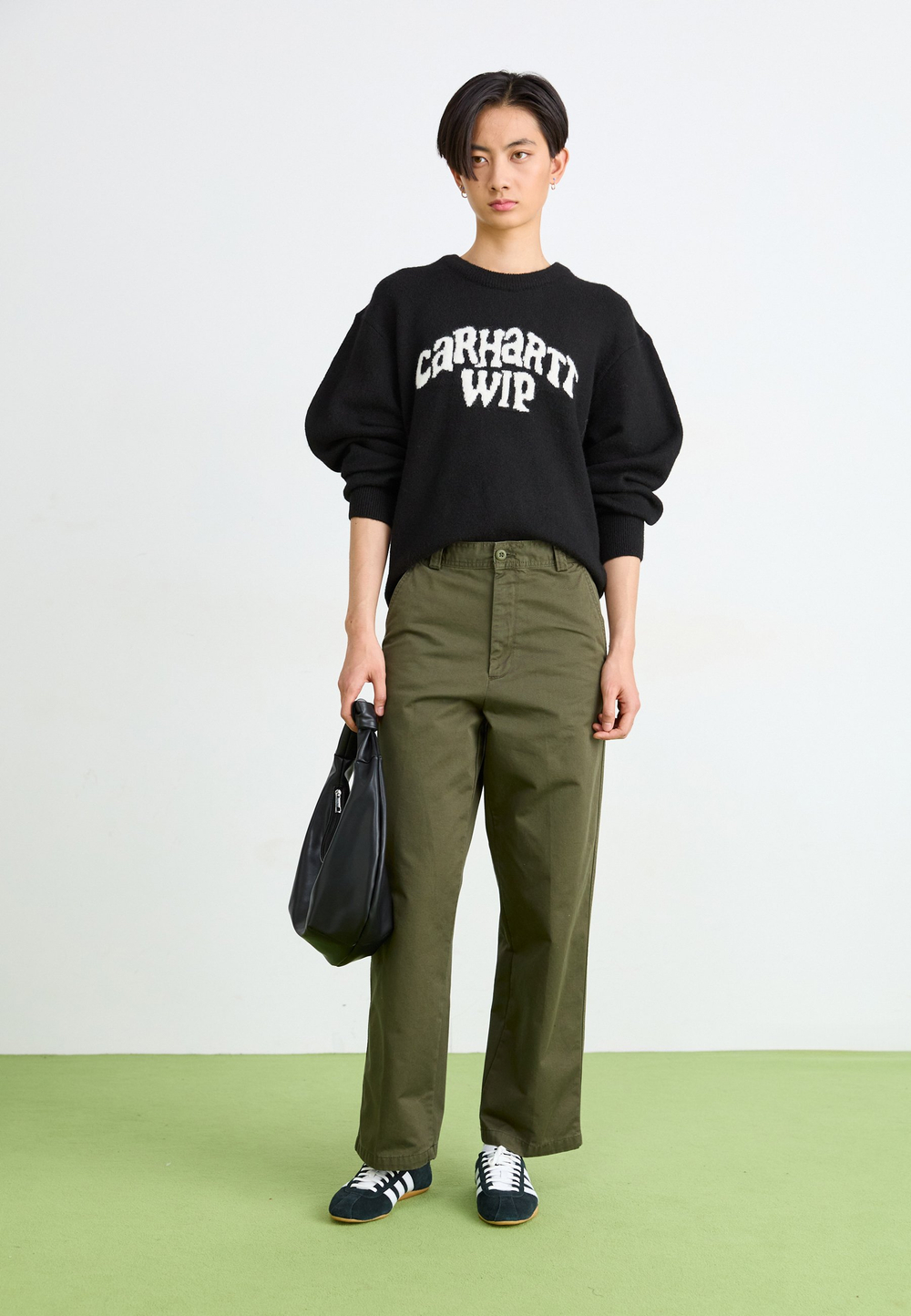 Carhartt WIP NOVI - Тканевые брюки - Зелёный